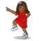 Woman Dancing - Medium Black emoji on Samsung